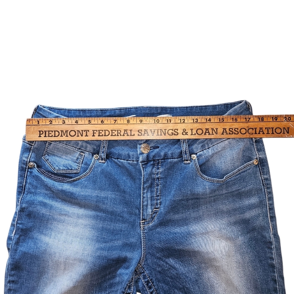 Seven7 Women's Medium Blue Skinny Jeans - Picture 3 of 10